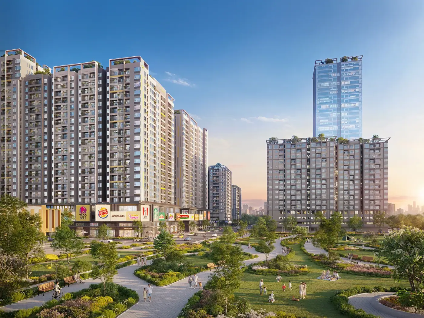 Phối cảnh tổng thể khu đô thị The Win City